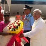 राष्ट्रपति श्रीमती द्रौपदी मुर्मु का ग्वालियर आगमन,विमानतल पर हुआ आत्मीय स्वागत